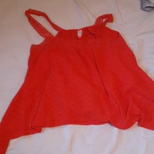 Red tank top